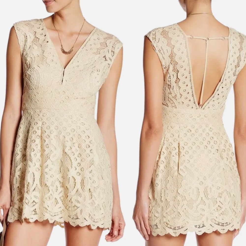 Free People Floral Lace Dress.